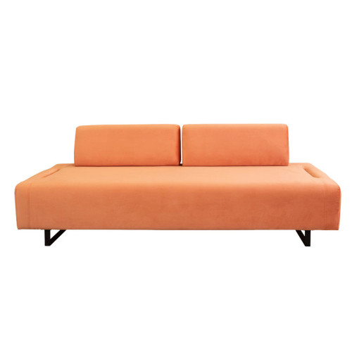 3 seater sofa with side table PWF-0595 pakoworld fabric orange 220x90x80cm 3 seater sofa with side table PWF-0595 pakoworld fabric orange 220x90x80cm