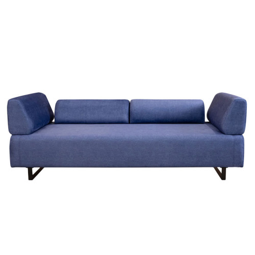 3 seater sofa with side table PWF-0595 pakoworld fabric blue 220x90x80cm 3 seater sofa with side table PWF-0595 pakoworld fabric blue 220x90x80cm