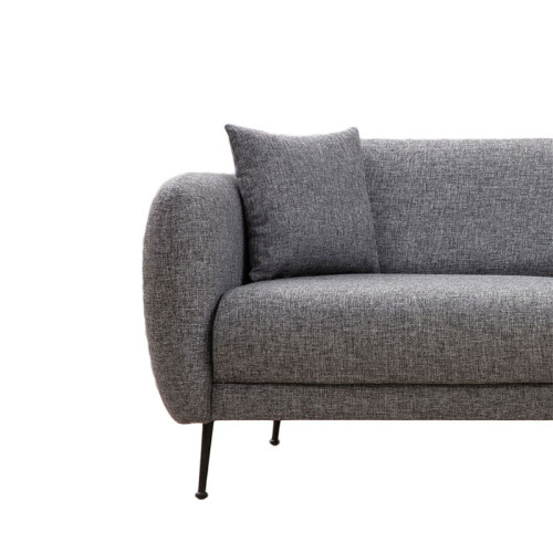 3 seater sofa PWF-0571 pakoworld fabric grey 214x98x85cm 3 seater sofa PWF-0571 pakoworld fabric grey 214x98x85cm