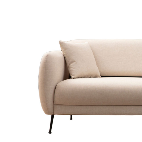 3 seater sofa PWF-0571 pakoworld fabric beige 214x98x85cm 3 seater sofa PWF-0571 pakoworld fabric beige 214x98x85cm