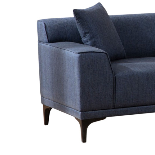 Corner sofa PWF-0566 pakoworld left corner fabric blue 250x145x69cm