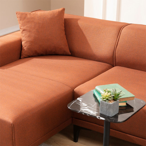 Corner sofa PWF-0566 pakoworld right corner fabric tile 250x145x69cm