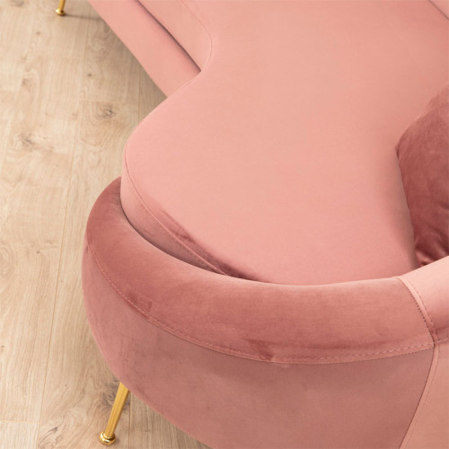3 seater sofa PWF-0574 pakoworld left corner fabric pink 255x120x85cm 3 seater sofa PWF-0574 pakoworld left corner fabric pink 255x120x85cm