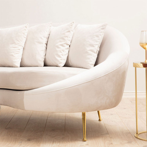 3 seater sofa PWF-0574 pakoworld left corner fabric beige 255x120x85cm 3 seater sofa PWF-0574 pakoworld left corner fabric beige 255x120x85cm