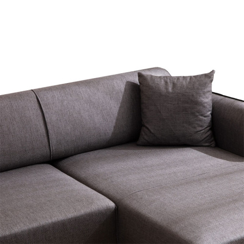 Corner sofa PWF-0565 pakoworld left corner fabric anthracite 270x95x67cm