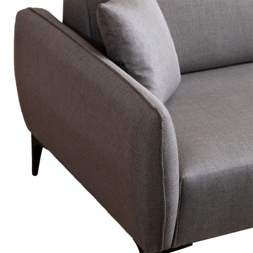 Corner sofa PWF-0565 pakoworld left corner fabric grey 270x95x67cm