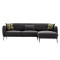 Corner sofa-bed PWF-0577 pakoworld left corner fabric anthracite 265x163x80cm