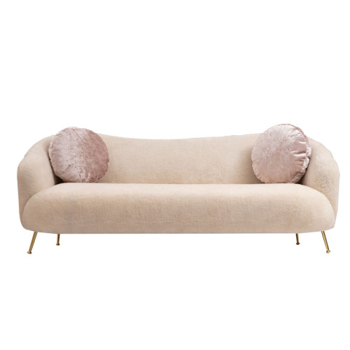 3 seater sofa PWF-0588 pakoworld fabric beige 215x90x80cm 3 seater sofa PWF-0588 pakoworld fabric beige 215x90x80cm