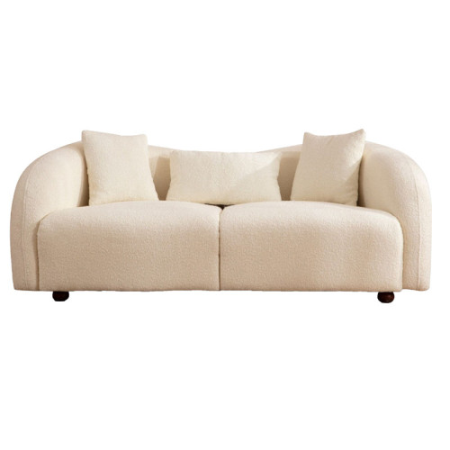 2 seater sofa PWF-0599 pakoworld fabric cream 190x91x76cm 2 seater sofa PWF-0599 pakoworld fabric cream 190x91x76cm