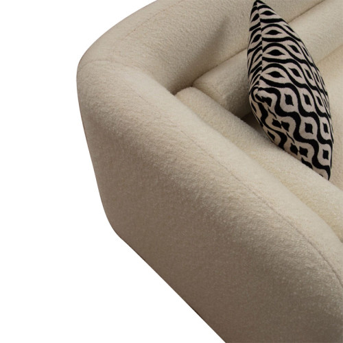 Диван 3 местен Tranquil 228x90x74см дамаска букле кремав  DIOMMI 071-001404 Диван 3 местен Tranquil 228x90x74см дамаска букле кремав  DIOMMI 071-001404