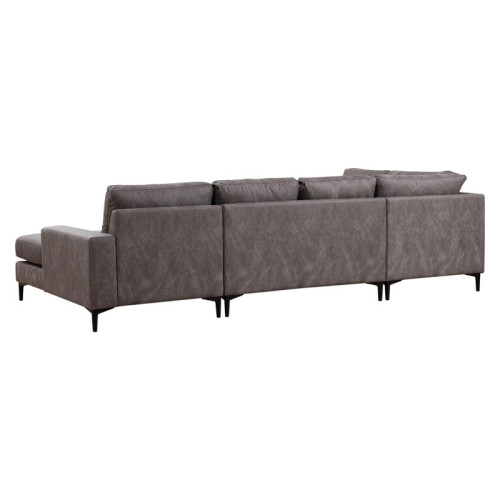 Corner sofa PWF-0621 dark grey fabric 314x200x90cm