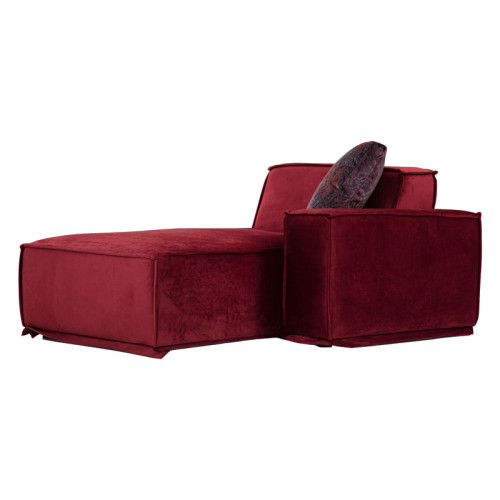 Corner sofa with left corner PWF-0623 burgundy fabric 300/170x76cm