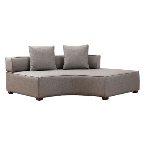 Corner sofa PWF-0600 pakoworld fabric gray 380x105x70cm