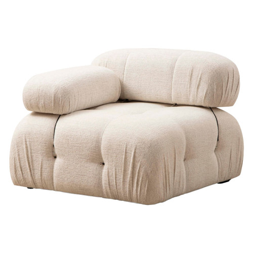 3-seater sofa Divine with fabric in cream color 288x95x75cm 3-seater sofa Divine with fabric in cream color 288x95x75cm