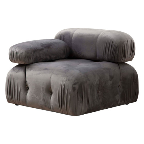 3-seater sofa Divine with gray velvetish 288x95x75cm 3-seater sofa Divine with gray velvetish 288x95x75cm