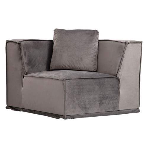 Corner sofa with left corner PWF-0623 fabric gray-dark gray 300/276x76cm