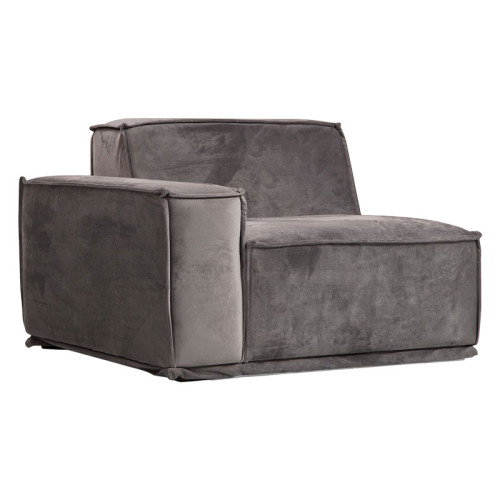 Corner sofa with left corner PWF-0623 fabric gray-dark gray 300/300x76cm