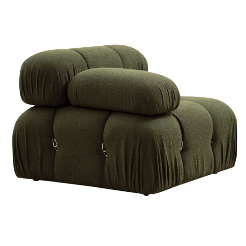 Polymorphic sofa Divine with fabric in green color 288/190x75cm Polymorphic sofa Divine with fabric in green color 288/190x75cm