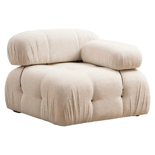 Polymorphic sofa Divine with fabric in cream color 288/190x75cm Polymorphic sofa Divine with fabric in cream color 288/190x75cm