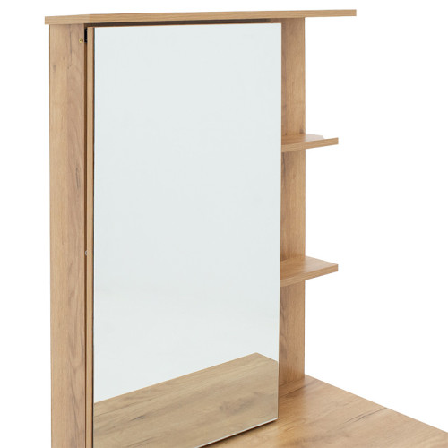 Dressing table with mirror Zelia pakoworld in natural mo colour