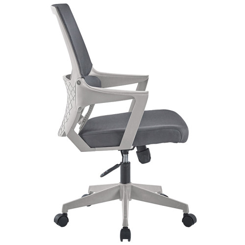 Office chair Fragrant pakoworld with fabric mesh in grey colour Office chair Fragrant pakoworld with fabric mesh in grey colour