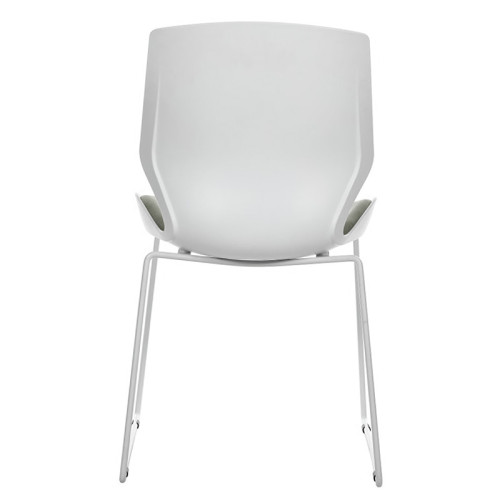Visitor office chair Genuine pakoworld PP white-grey Visitor office chair Genuine pakoworld PP white-grey