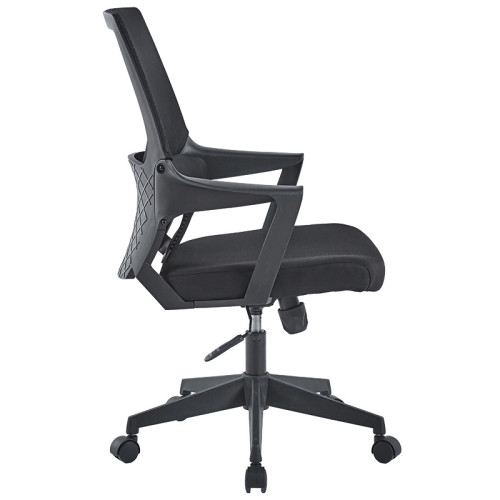 Office chair Fragrant pakoworld with fabric mesh in black colour Office chair Fragrant pakoworld with fabric mesh in black colour