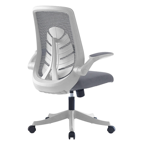 Office chair Enrich pakoworld with fabric mesh in grey colour