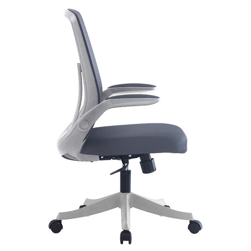 Office chair Enrich pakoworld with fabric mesh in grey colour Office chair Enrich pakoworld with fabric mesh in grey colour