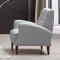 Armchair PWF-0504 pakoworld fabric gray-walnut 76x92x72cm