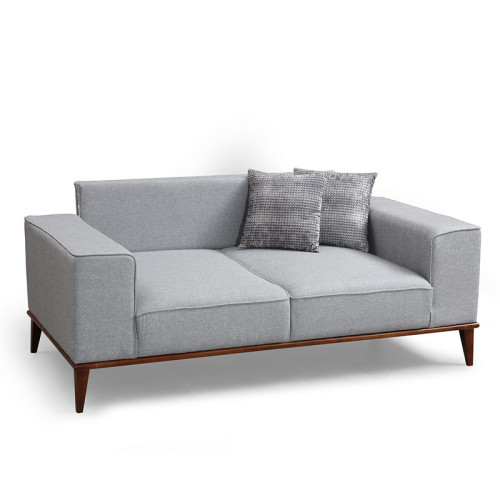 2-seater sofa PWF-0504 pakoworld gray-walnut fabric 184x91x85cm 2-seater sofa PWF-0504 pakoworld gray-walnut fabric 184x91x85cm