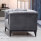 Armchair PWF-0541 pakoworld velvet anthracite 105x89x79cm