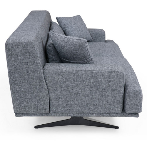 3-seater sofa PWF-0516 pakoworld fabric dark gray-black 200x110x80cm 3-seater sofa PWF-0516 pakoworld fabric dark gray-black 200x110x80cm