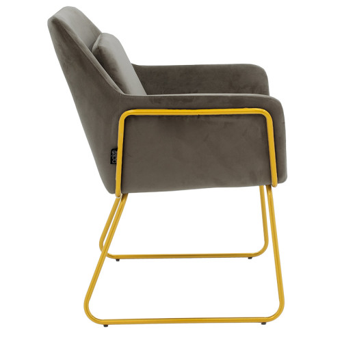 Armchair Mira pakoworld anthracite-black 65x69x86cm