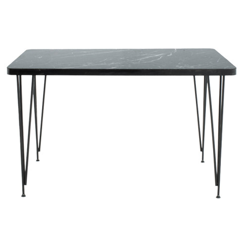 Table Bruce pakoworld black marble-black 120x73x73cm