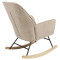 Rocking Armchair Exultant pakoworld fabric cream beige-natural 75x68x95cm