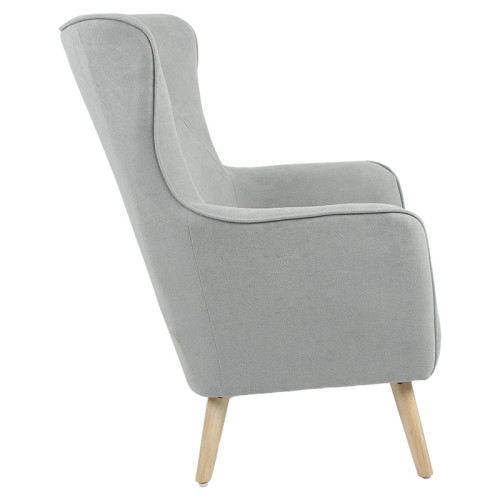 Armchair Incisive velvet light blue color-natural 72x89x105cm Armchair Incisive velvet light blue color-natural 72x89x105cm