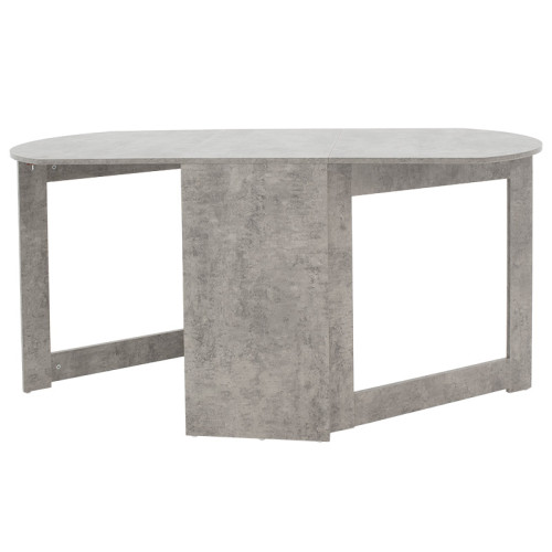 Dining table Nadine pakoworld polymorphic-extendable color grey antique 160x80x76.5cm