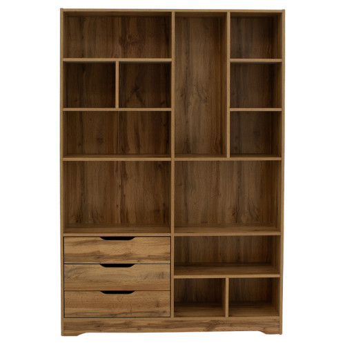 Bookcase Lucinda  pakoworld sonoma 120x29.8x180.5cm