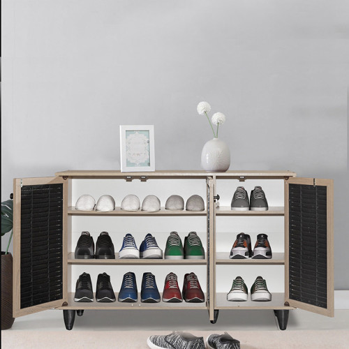 Shoe cabinet Ronan pakoworld natural aso 105x35x.66cm