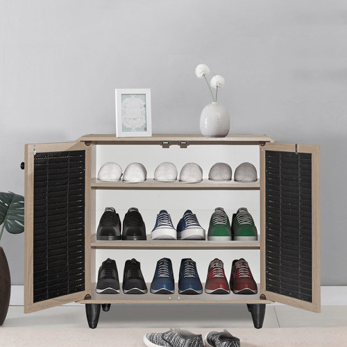 Shoe cabinet Ronan pakoworld natural aso 70.5x35x.66cm