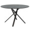 Dinner table Cerco pakoworld MDF black D120x75cm