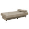 3 seater sofa-bed Romina fabric beige 190x90x80cm