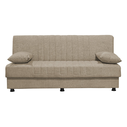 3 seater sofa-bed Romina fabric beige 190x90x80cm 3 seater sofa-bed Romina fabric beige 190x90x80cm