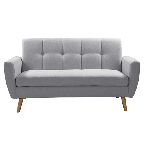 2 seater sofa Decency pakoworld fabric grey149x75x86 cm 2 seater sofa Decency pakoworld fabric grey149x75x86 cm