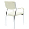 Visitor chair Florida pakoworld PU white-chrome leg