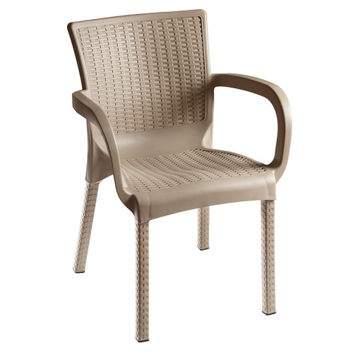 Garden dining set Explore-Festive pakoworld set 5pieces PP cappuccino 90x90x73,5cm