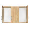 Cabinet Zelia pakoworld 3 doors natural mo 90x42x60cm
