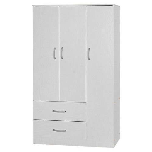 3 door wardrope and cabinet Zelia pakoworld white 90x42x180cm 3 door wardrope and cabinet Zelia pakoworld white 90x42x180cm