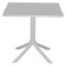 Garden dining set Groovy-Halcyon pakoworld set 5pieces PP white 80x80x74,5cm